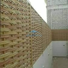 مميزات سواتر خشب بلاستيكي