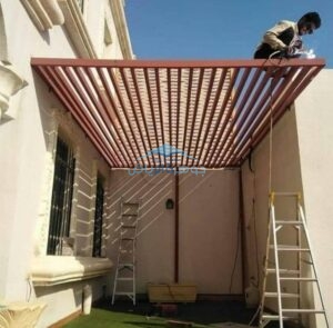 برجولات حدائق خشب