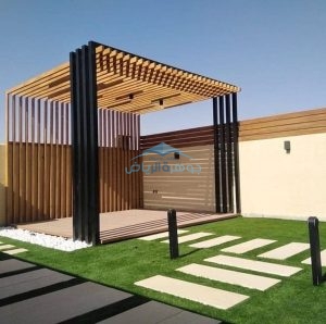 تصميم مظلات وسواتر حدائق