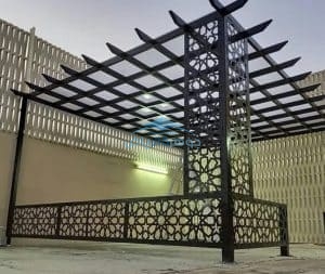 معلم برجولات حديد بالرياض بورجولات حدائق
