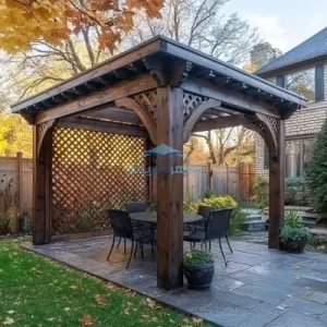 برجولات خشبية للاسطح والروف