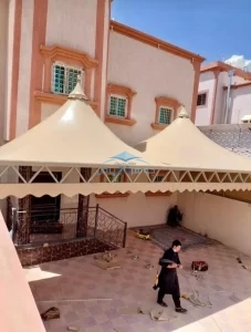 أفضل شركة تركيب مظلات هرمية بالرياض