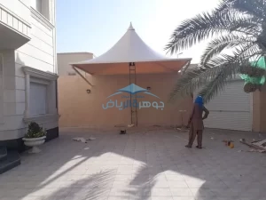 تركيب مظلات شكل اكس في الرياض