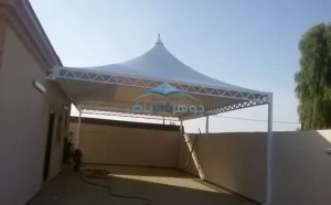 انشاء مظلات هرمية للسيارات