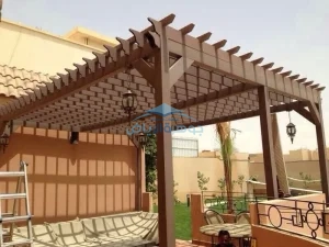 مظلات حدائق خشبية بالرياض