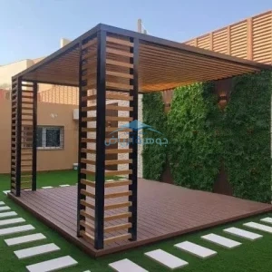 اسعار مظلات الحدائق الخشبية