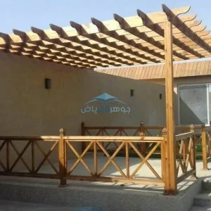 جلسات حدائق خشبية