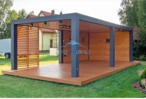 سعر مظلات حدائق خشبية