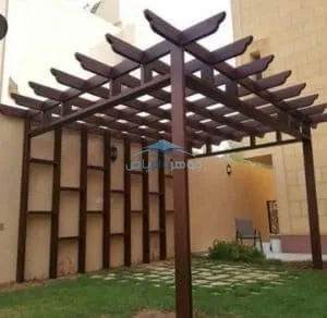 برجولات حدائق خشبية بالرياض