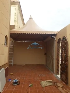 تركيب مظلات سيارات حي حطين