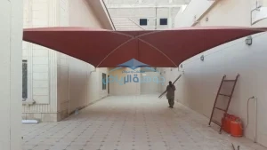 تركيب مظلات حديد حي حطين